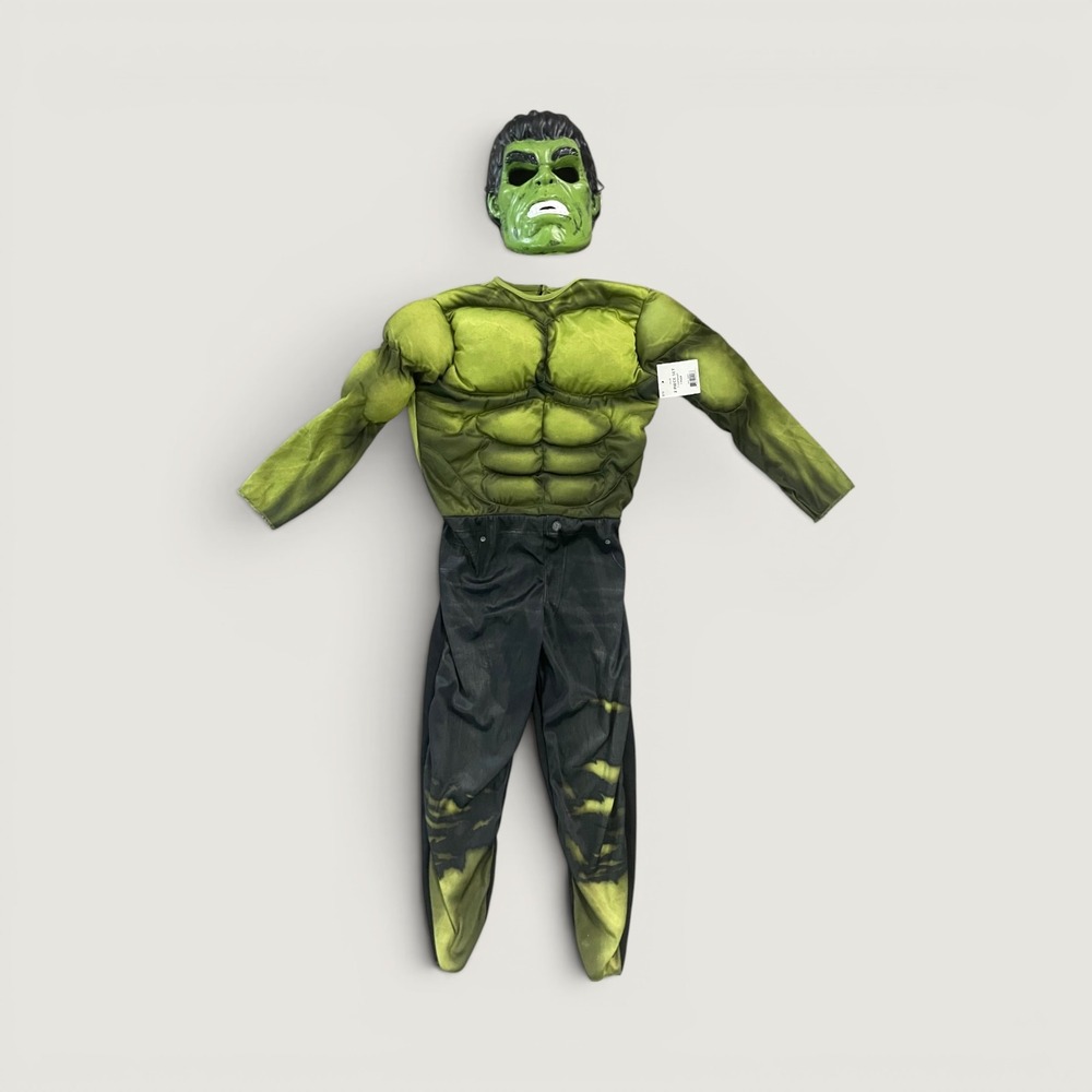 Marvel Avengers Infinity War Hulk Costume Kids Medium 2 Piece Set Jumpsuit Mask